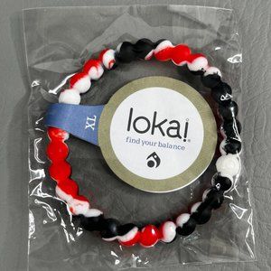 Lokai Bracelets Red White & Black Tie-Dye Theme New Sealed NWT